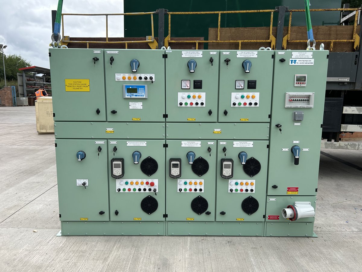 📸 Multi-compartment control panel, designed and manufactured by T-T for Anglian Water sewage treatment works

Our engineers also fitted out the kiosk with lighting and heating facilities for accessibility and winterisation. 

#TTControls #MotorControlCentre #SewageTreatmentWorks