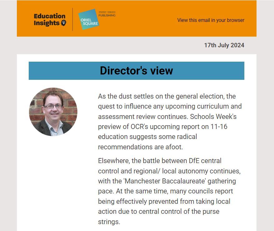 This week in education research...
Subscribe➡️ buff.ly/3U0O43c 

1. Growth in GCSE attainment gap since pre-pandemic.
2. 3/5 school governing boards are concerned about balancing their budget.
3. Reading, writing and maths remain below pre-lockdown levels for Year 6.