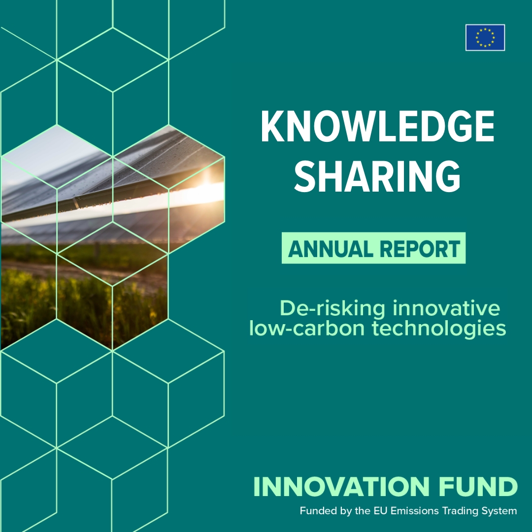 The first #InnovationFund Knowledge Sharing Report is now available! 🆕

Read about key insights gathered from projects on:
️🏗️ Scaling up and commercialisation
💡 Overcoming challenges
👩‍🏫 Lessons learned

Read more: europa.eu/!GtNmBv
