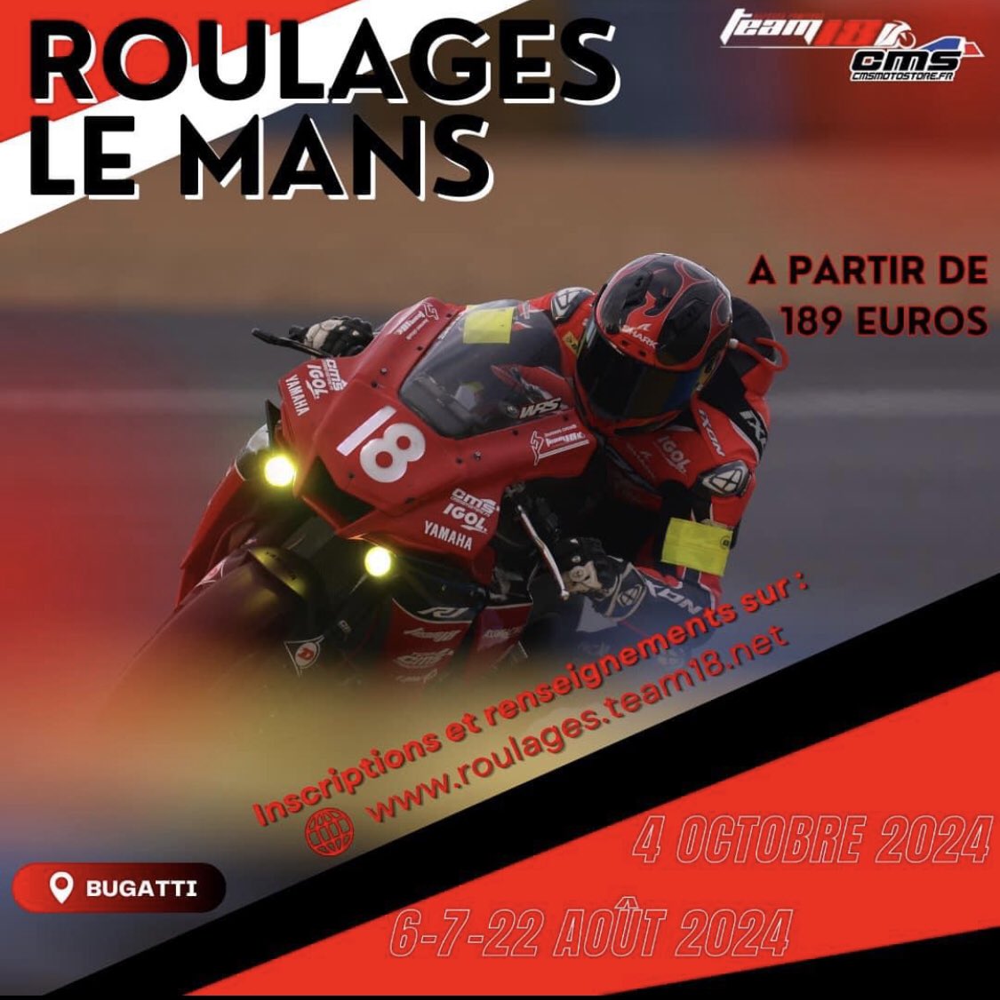 18Sapeurs's tweet photo. Envie de découvrir le circuit du Mans ?
Dernières places de notre pack 2 jours des 6-7 août prochains sont également proposées en journée individuelle !!
https://t.co/Kd1utKS7f3
#lemans #24hdumansmoto #bugatti #sarthe #motogp #legende #mythical #victoire #motorcycle https://t.co/VXSy14ljl4