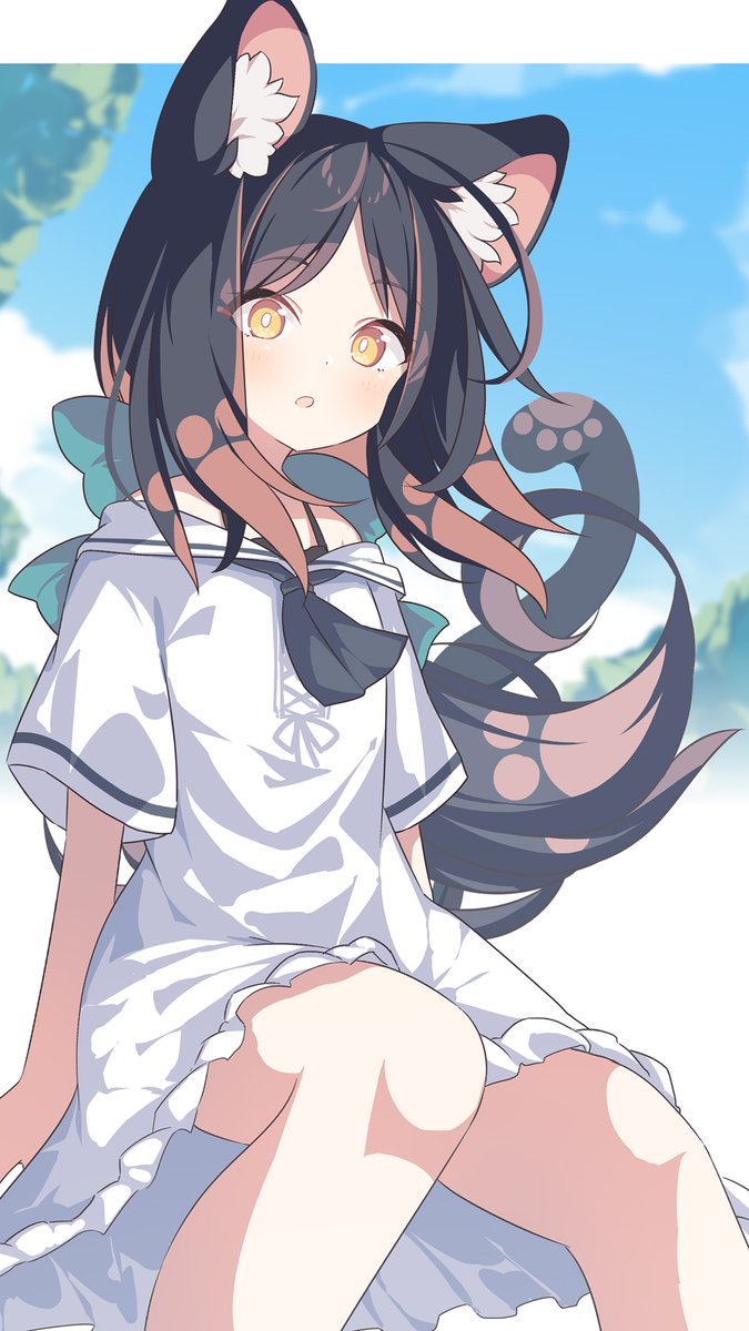 「ねこです 」|橙狼@skeb受付中のイラスト