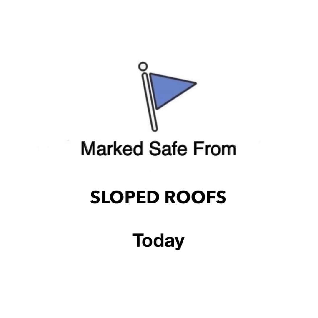Marked safe from the roofs with 4/12 slopes, since they pose safety concerns with deploying Secret Service Sniper teams.

But the good news is that roofs with 6/12 to 8/12 slopes, pose no safety concerns with deploying
Secret Service Sniper teams on them.