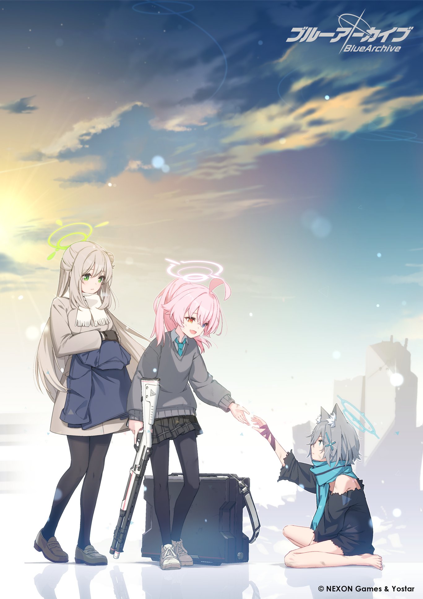 ブルアカ ブルーアーカイブ 額装イラスト「夢が残した足跡」(箔加工アート) 新品 Yostar OFFICIAL SHOP ONLINE / 額装イラスト「夢が残した足跡