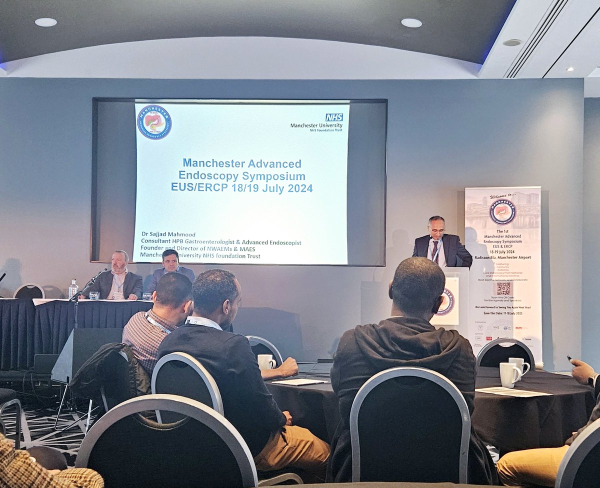 Thrilled to be in the first of many Advanced Endoscopy Symposiums in EUS &amp; ERCP in lovely and unbeliably sunny Manchester 🐝🌈!! <a href="/smkahlon/">Sajjad Mahmood</a> <a href="/WythEndo/">WythenshaweEndoscopyMFT</a>