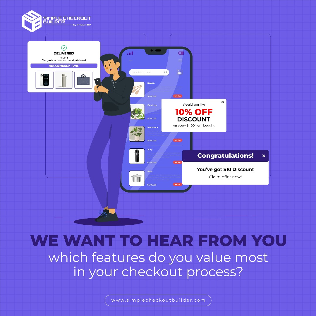 SCBbythdctech's tweet photo. 🚀 We value your input! Help us understand what's most important to you in a checkout process. Vote in our poll! #Ecommerce #CustomerFeedback #ShopifyPlus https://t.co/WwZKzu486X