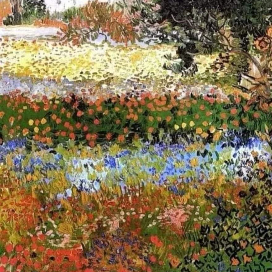 a_sergi's tweet photo. Van Gogh, "Giardino fiorito"(1888) https://t.co/OQLqtttghM