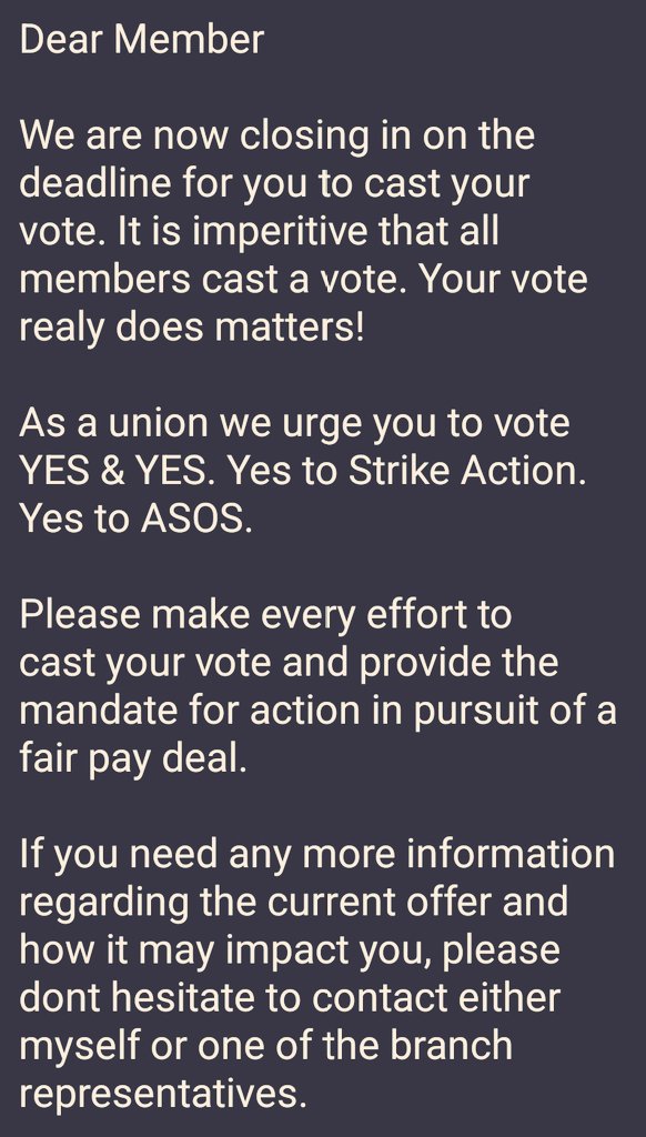 A message to our members from Steve and the committee