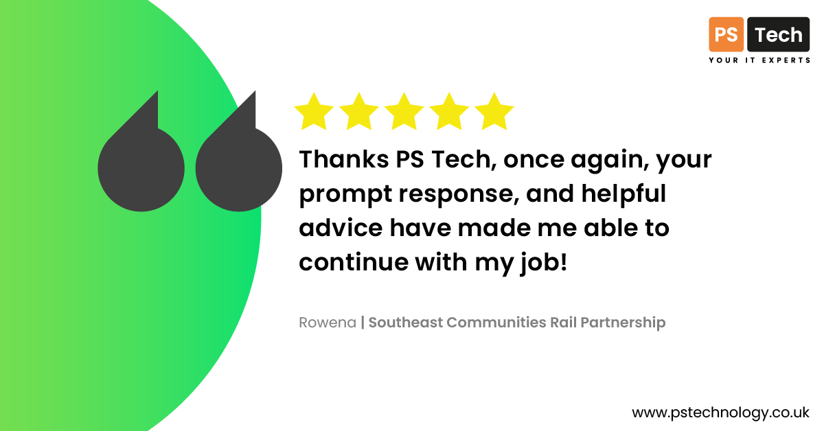 pstechmsp's tweet image. We love hearing from our customers! ⭐️

Is your current MSP falling short of 5-star service? Reach out to us for top-tier IT support and cyber security solutions.

Visit our website to learn more and book a chat: pstechnology.co.uk

#CustomerFeedback #5StarService #ITSupport