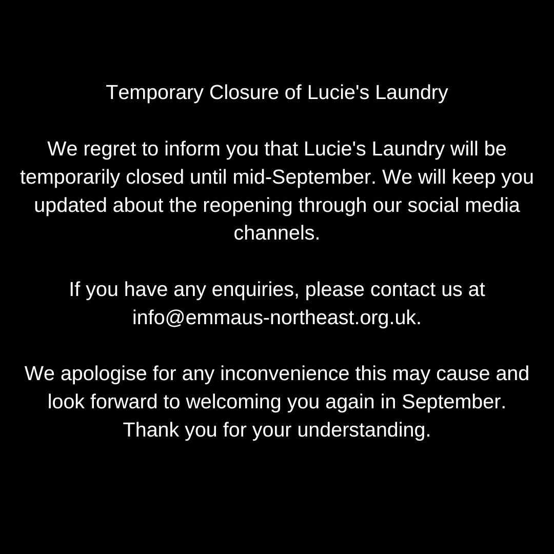 emmausne's tweet photo. Important statement regarding Lucie's Laundry.

#southshields #tyneside #northeast https://t.co/wj35YVsAf4