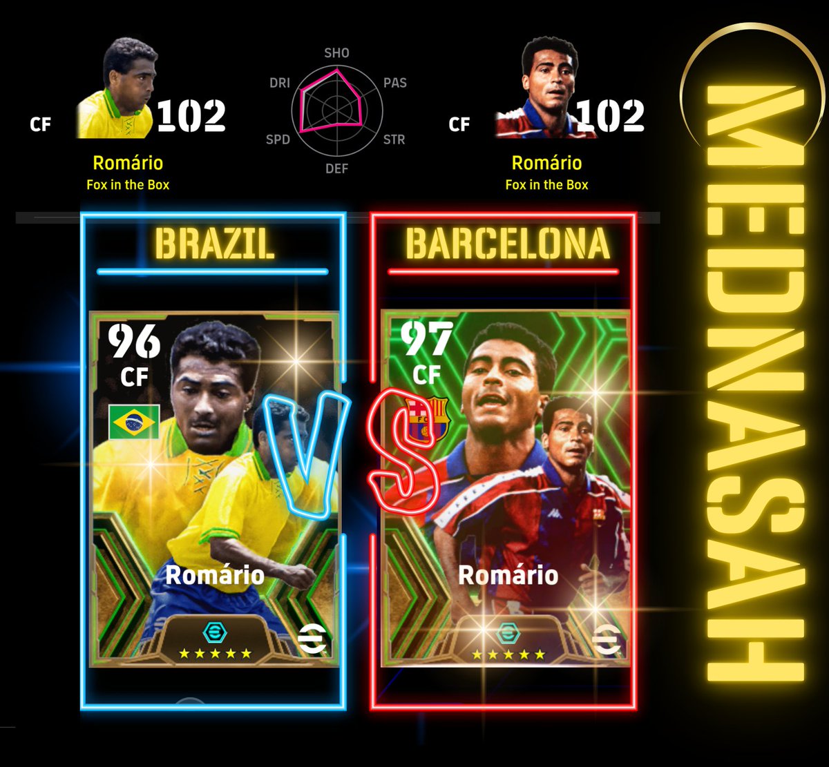 100 Retweets and I will post a FULL Detailed Comparison Thread between Brazil Romario and Barcelona Romario here on X