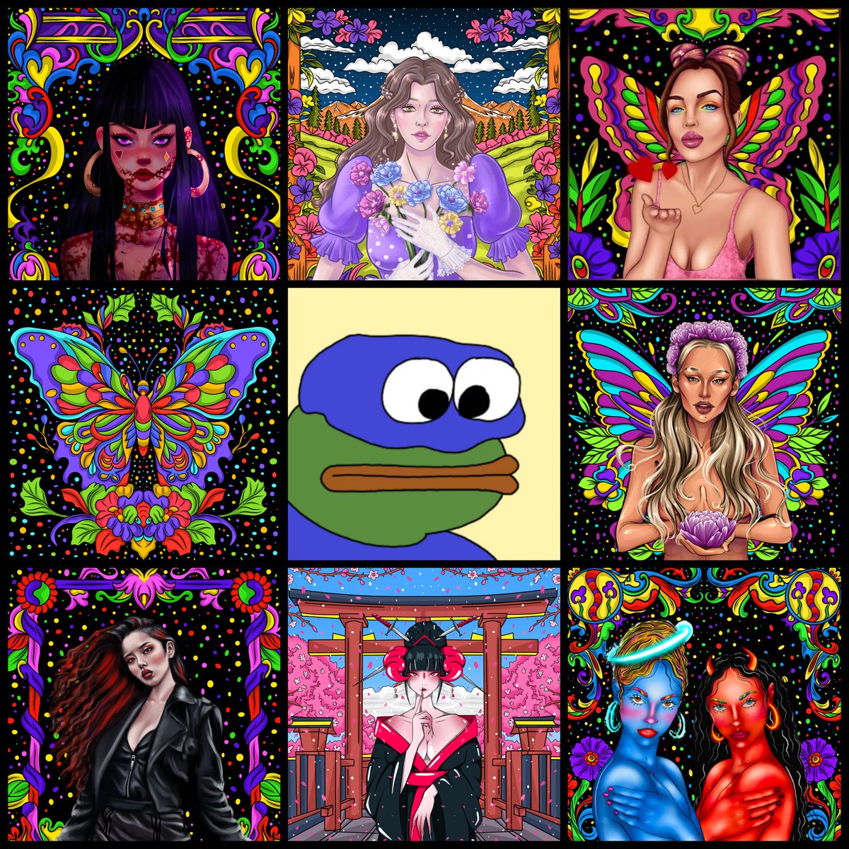 Sold 😭❤️

What a Special morning, heartful thanks to dear #n1ghtw1ng for being kind throughout these times &amp; supporting my Collabs Collection. We all are really thankful for your love &amp; giving places to our arts in your world 🥹🫂

We all wish, these lovely fill your life with