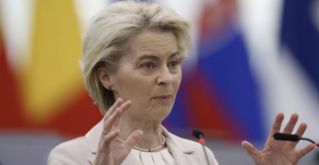 Sputnik on X: "Von der Leyen vows to keep on supporting Ukraine militarily  Ursula von der Leyen promises in her election program until 2029 to  continue military support for Ukraine "as long