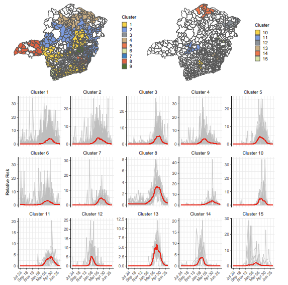 Paula Moraga 🌍💻📊 (@paula_moraga_) on Twitter photo Our new paper on #Bayesian #Spatial Functional Data Clustering is now on <a href="/arxiv/">arXiv.org</a> 🎉
arxiv.org/abs/2407.12633
We show how to detect clusters of #COVID19 🇺🇸 and #Dengue 🇧🇷. #rstats package coming soon!
Congrats to talented <a href="/ZhongRuiman/">Ruiman Zhong</a> & <a href="/ErickChaconMon/">Erick A. Chacón-Montalván</a> for such a great work! Our new paper on #Bayesian #Spatial Functional Data Clustering is now on <a href="/arxiv/">arXiv.org</a> 🎉
arxiv.org/abs/2407.12633
We show how to detect clusters of #COVID19 🇺🇸 and #Dengue 🇧🇷. #rstats package coming soon!
Congrats to talented <a href="/ZhongRuiman/">Ruiman Zhong</a> & <a href="/ErickChaconMon/">Erick A. Chacón-Montalván</a> for such a great work!