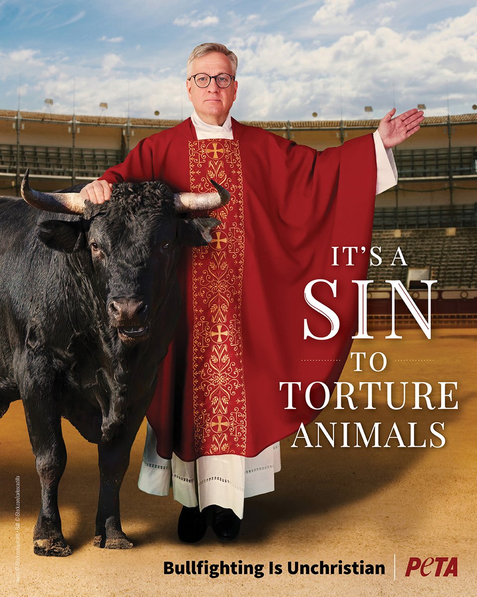 PETA UK (@petauk) on Twitter photo Father Terry Martin has teamed up with PETA to denounce bullfighting as animal torture in <a href="/The_Tablet/">The Tablet</a> 👏👏👏 Father Terry Martin has teamed up with PETA to denounce bullfighting as animal torture in <a href="/The_Tablet/">The Tablet</a> 👏👏👏