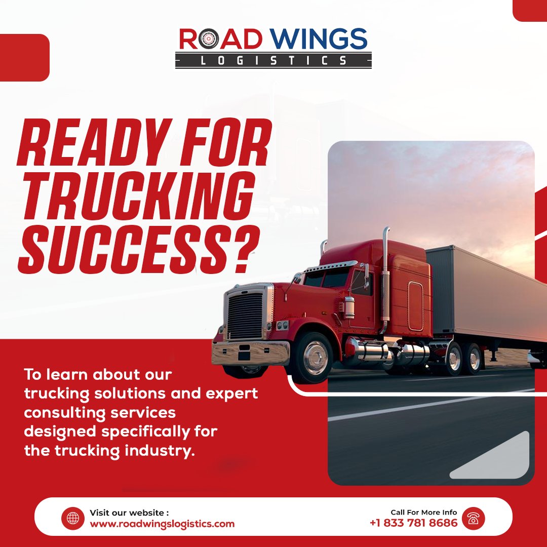 roadwingslogi's tweet photo. Are you ready to hit the road to trucking success? 🚚Road Wings Logistics can help you get there with our trucking solutions and expert consulting services designed specifically for the trucking industry.
Contact us for more

📞 +1 833-781-8686
🌐 https://t.co/MOQqEr2Kj1 https://t.co/zvpGlHhzyp