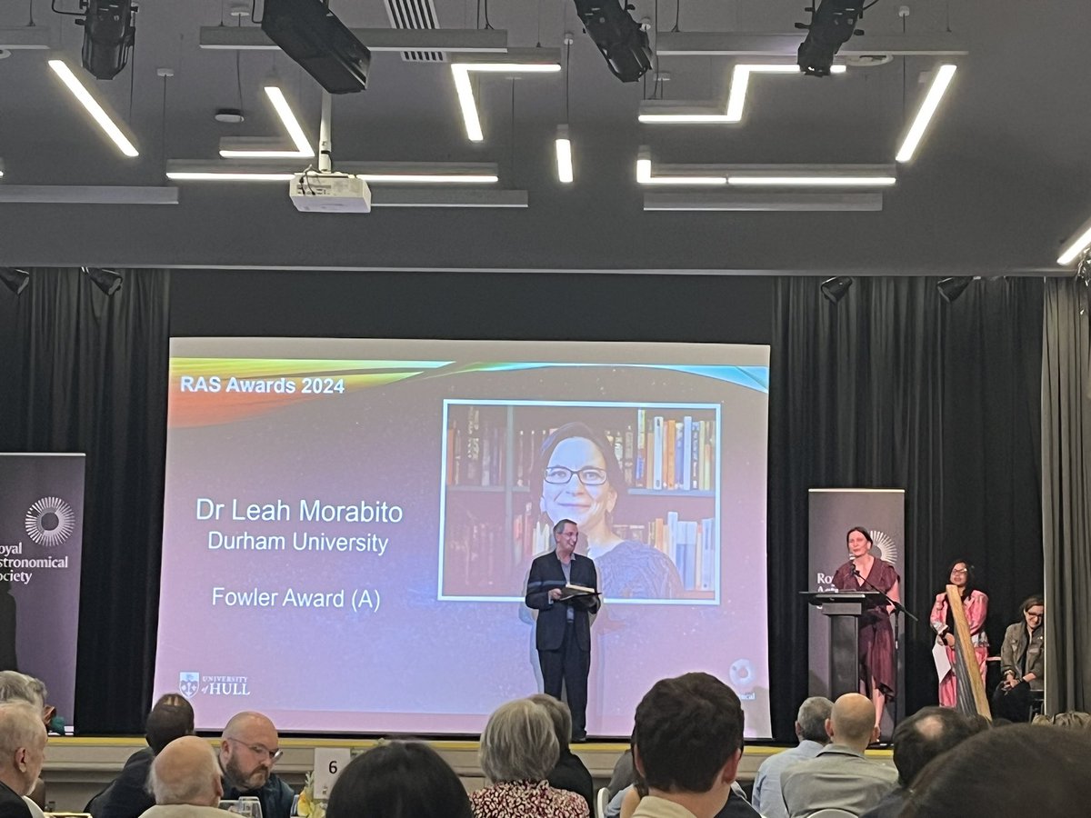 Zoe Le Conte (@astroleconte) on Twitter photo Wonderful time celebrating incredible achievements in astronomy and geophysics at the <a href="/RoyalAstroSoc/">Royal Astronomical Society</a> awards dinner <a href="/hullrasnam2024/">RAS NAM - Hull 2024</a>. Congratulations to Leah for winning the Fowler Award and giving a beautiful speech 💫📡 #NAM2024 #RAS Wonderful time celebrating incredible achievements in astronomy and geophysics at the <a href="/RoyalAstroSoc/">Royal Astronomical Society</a> awards dinner <a href="/hullrasnam2024/">RAS NAM - Hull 2024</a>. Congratulations to Leah for winning the Fowler Award and giving a beautiful speech 💫📡 #NAM2024 #RAS