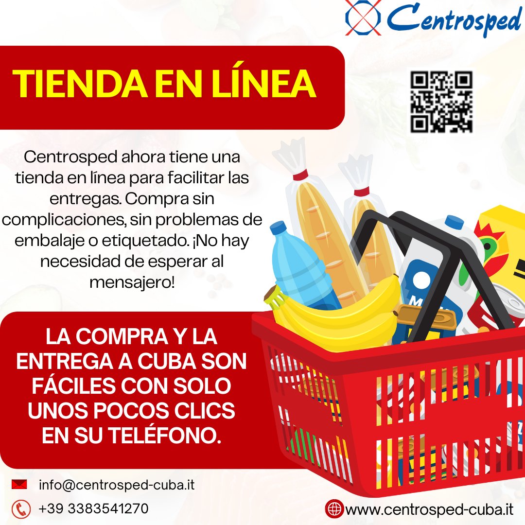 centrosped's tweet photo. Spedisco prodotti alimentari italiani di ottima qualità ea prezzo molto conveniente e farmaci e altri tipi di articoli direttamente Cuba registrati su http:// https://t.co/wV5e3WE79M ,   https:// https://t.co/QfjpREbCjA #cubalibre #cubatrip #cubanosporelmundo #cubano #cubanos https://t.co/hUuaGSUCwx