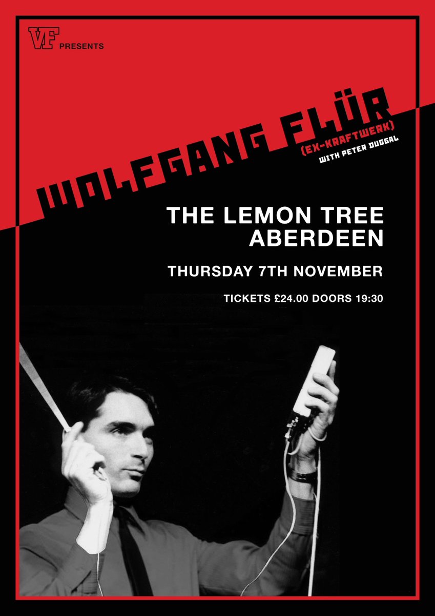 Tickets Scotland (@ticketsscotland) on Twitter photo New Show
Wolfgang Flür (Ex Kraftwerk)
Support comes from Peter Duggal
The Lemon Tree , Aberdeen / 7th November
Tickets 🎟 t-s.co/wol25
A <a href="/VFPresents/">VF Presents</a> Event New Show
Wolfgang Flür (Ex Kraftwerk)
Support comes from Peter Duggal
The Lemon Tree , Aberdeen / 7th November
Tickets 🎟 t-s.co/wol25
A <a href="/VFPresents/">VF Presents</a> Event