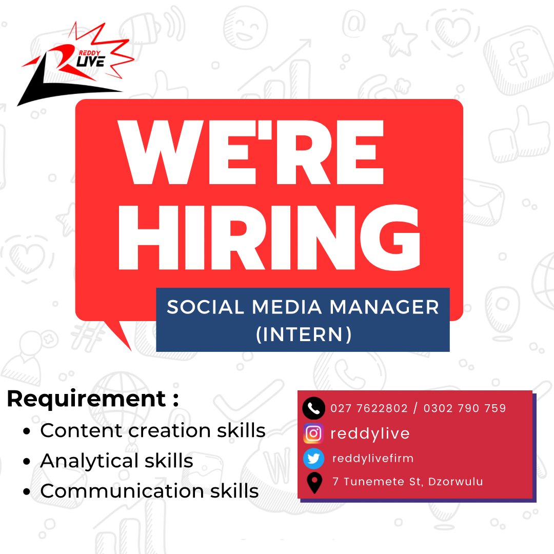 Are you #REDDY? Join the team and get the chance to work on exciting projects and campaigns for brands.