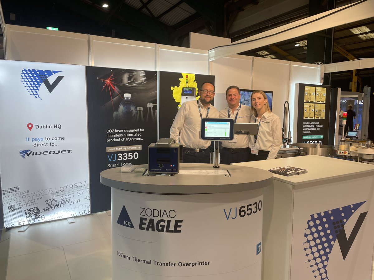 We can’t believe it’s been over a month since Dublin Manufacturing Expo! 🤯

It's not too late to speak to a member of our team 👉 ow.ly/k9Um50SF2ea

#IndustrialAutomation #DublinManufacturingExpo #Tradeshow #Videojet #Dublin #markingandcoding #innovation