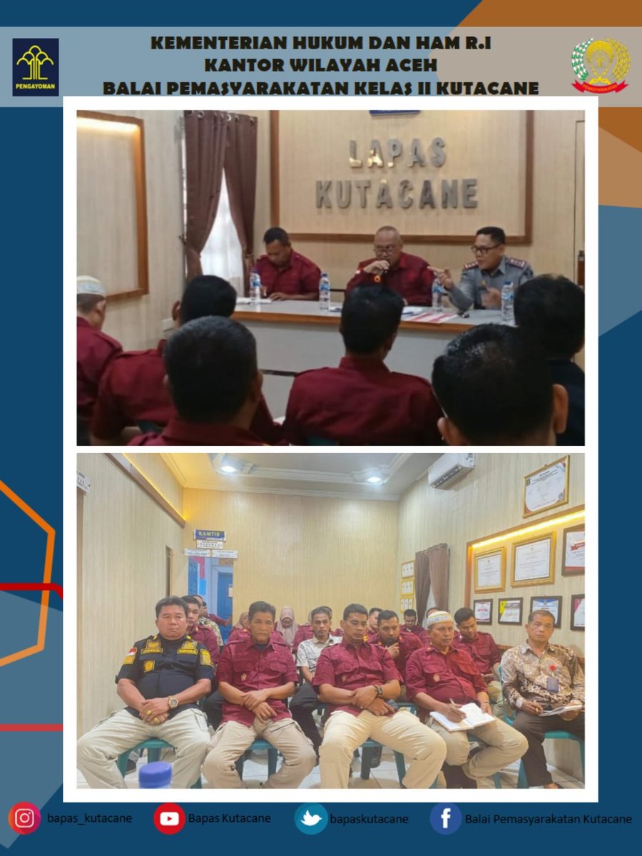 Bapas dan Lapas Kutacane Bentuk Panitia Pelaksana Peringatan Hari Pengayoman Ke 79 Tahun 2024
