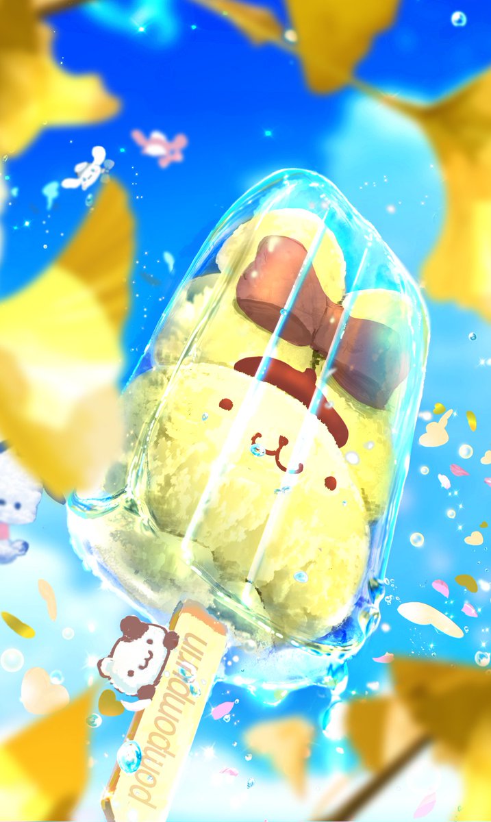 森森♡ もふもふ雲を閉じ込めたアイスバー どうぞ召し上がれ🍨🤍 ＃サンリオ