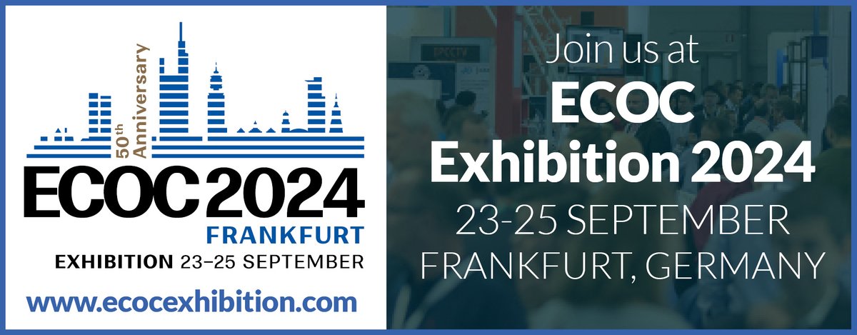 ECOC Exhibition is the leading optical communications event in Europe.

Each year #ECOCExhibition welcomes over 5,000 delegates to network, exhibit their products and expand their knowledge with other like-minded individuals🗣️

Register today: rfg.circdata.com/publish/ECOC24/