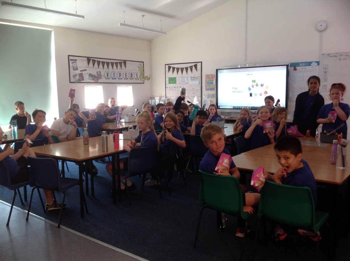 Enjoying a treat on their last day with me, for being such a 'treat' to teach! Thank you lovely Larch and I look forward to moving up to Year 6 alongside you xx <a href="/GilesBrookSCH/">Giles Brook School</a>