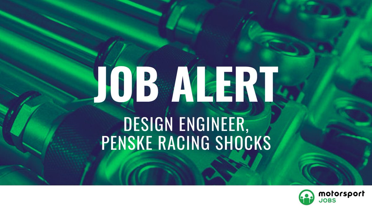 Motorsport_Jobs's tweet photo. Design Engineer @PenskeShocks

Apply 🔗 https://t.co/ROl9enIGOi

#motorsportjobs #motorsport #jobs #jobalert #autosport #jobsinmotorsport #hiring #penske #penskeshocks #racingshocks #dyno #CAD #cadcam #PTCCreo #SiemensNX #CATIA #matlab #simulink #software #designengineer #cfd https://t.co/bzXZmlF0kW