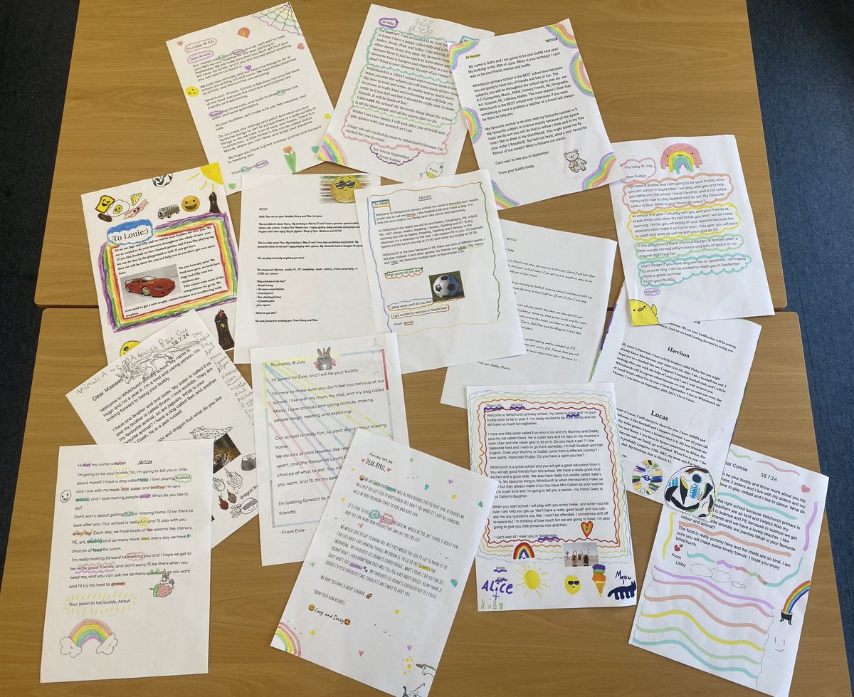 Whitchurch1's tweet photo. Buddy letters have been written- year 5 are very excited to meet their Willow friends in September. #wpsliteracy https://t.co/PU1OZgqIdK