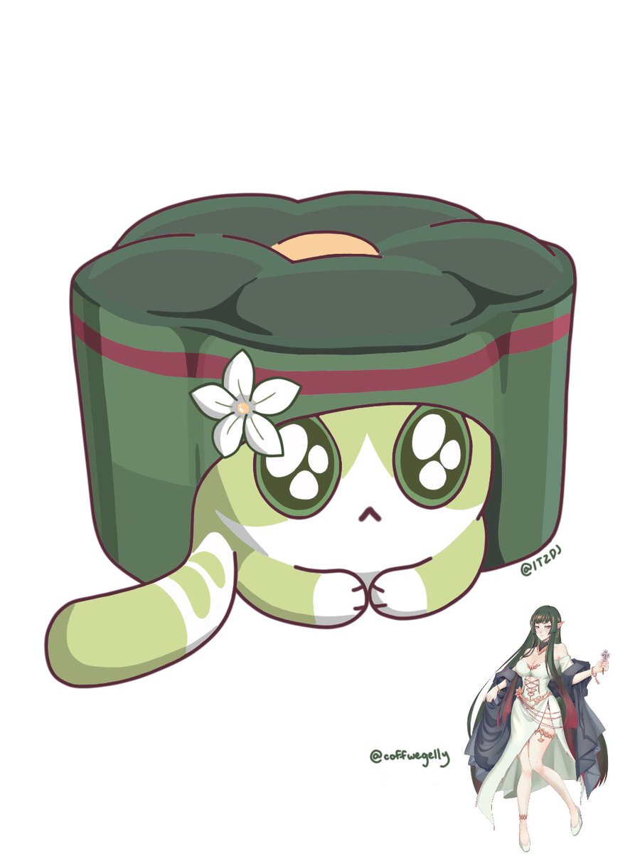 iTzzDJ_'s tweet photo. "With just a hint of matcha please~ 😉"  

2/6 commissions to go!

I really had fun and enjoyed making this version, I wonder if I should call it "Matcha Bean Paste".. SOUNDS ABOUT RIGHT 🤣

Thank you for the opportunityyy uwu @coffwegelly 

ps. I might open an acc in ko-fi soon! https://t.co/P4zN1fGP3K