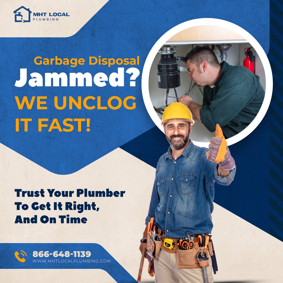 MHTPlumbing's tweet photo. Garbage disposal jammed? Don't stress! MHT Local Plumbing offers fast and reliable garbage disposal unclogging services. 

Call: 866-648-1139
Visit: https://t.co/IRXsIcZnOL

#GarbageDisposal #PlumbingServices #MHTLocalPlumbing #PlumbingRepair #Clogged https://t.co/Hmk9Ky5Il7