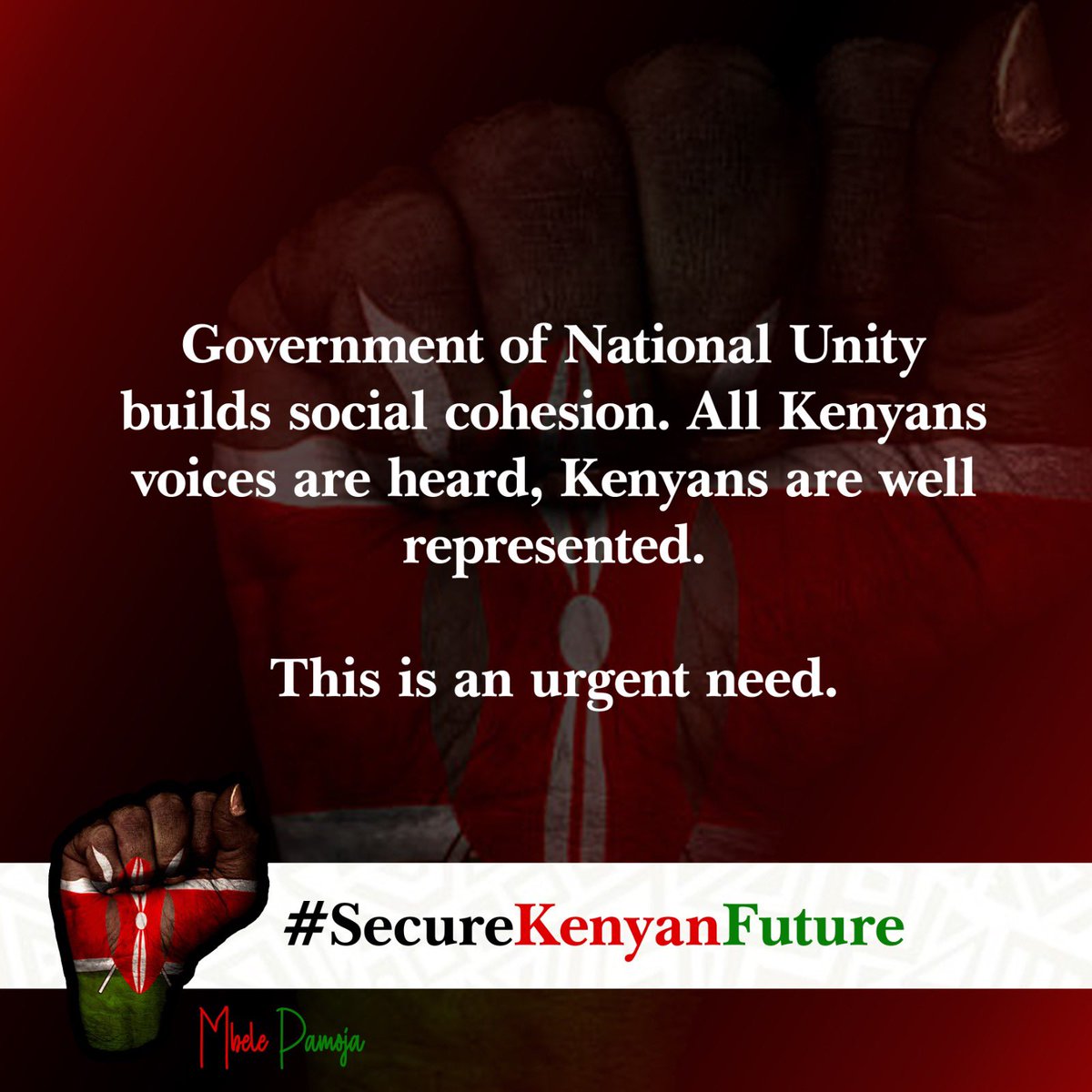MRSMuruguu's tweet photo. The aims of National Conversation/Inclusion, to #SecureKenyanFuture are;
• National inclusion aims to foster a sense of unity and oneness among the diverse communities within a country.
• It promotes mutual respect, understanding, and acceptance among people from different age groups, regions, religions, languages, and cultures.
• National integration aims to eliminate discrimination and prejudice based on ethnicity, language, or religion.
• The ultimate goal is to build a cohesive and harmonious nation where all citizens feel a sense of belonging and participate actively in the country's progress.
• By promoting national integration, a country can achieve social stability, peace, and inclusive development for all its citizens.
