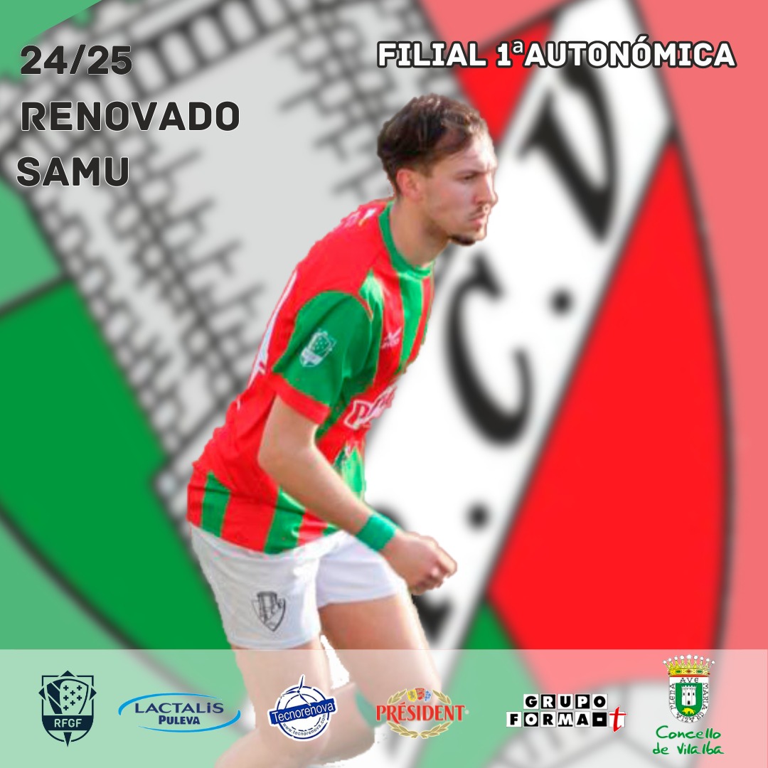 Nova renovación no noso equipo filial❗

Tras formarse na nosa base e retornar ó club hai dous anos trala creación do filial, Samu continúa un ano máis no Racing Villalbés.

Unha peza máis para o proxecto de 1ªAutonómica de Iván Lamas.

Encantados de que continúes con nós, Samu☺️