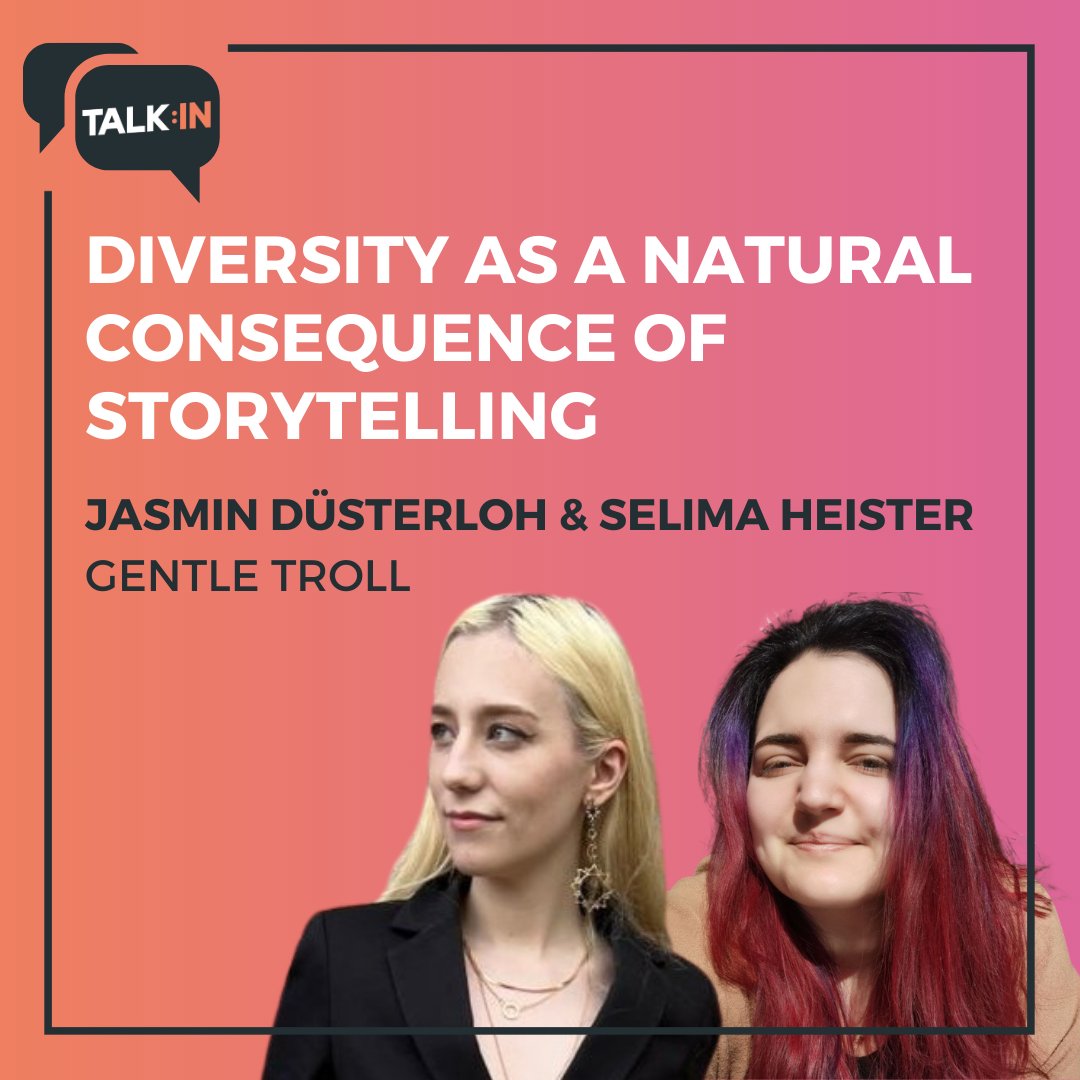 Wir freuen uns, den ersten Talk von Jasmin Düsterloh und Selima Heister von <a href="/GentleTroll/">Gentle Troll</a> ankündigen zu dürfen:

 "Diversity as a Natural Consequence of Storytelling"

am 26.07.24 im <a href="/xperion_germany/">XPERION</a> in Köln!🧡