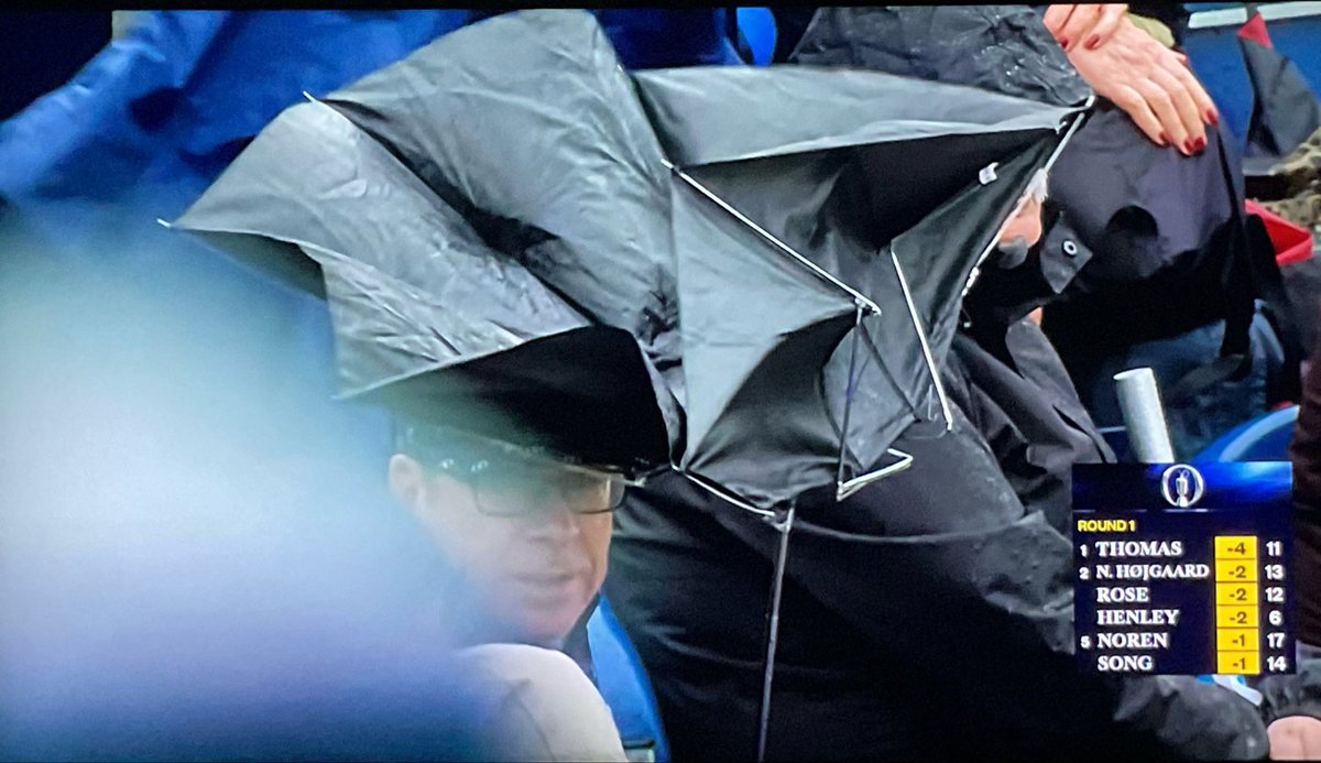 CaylaMonacoF1's tweet photo. The British Open explained in one picture:
#TheOpen #TheBritishOpen @TheOpen https://t.co/gZ3AKKhWrx