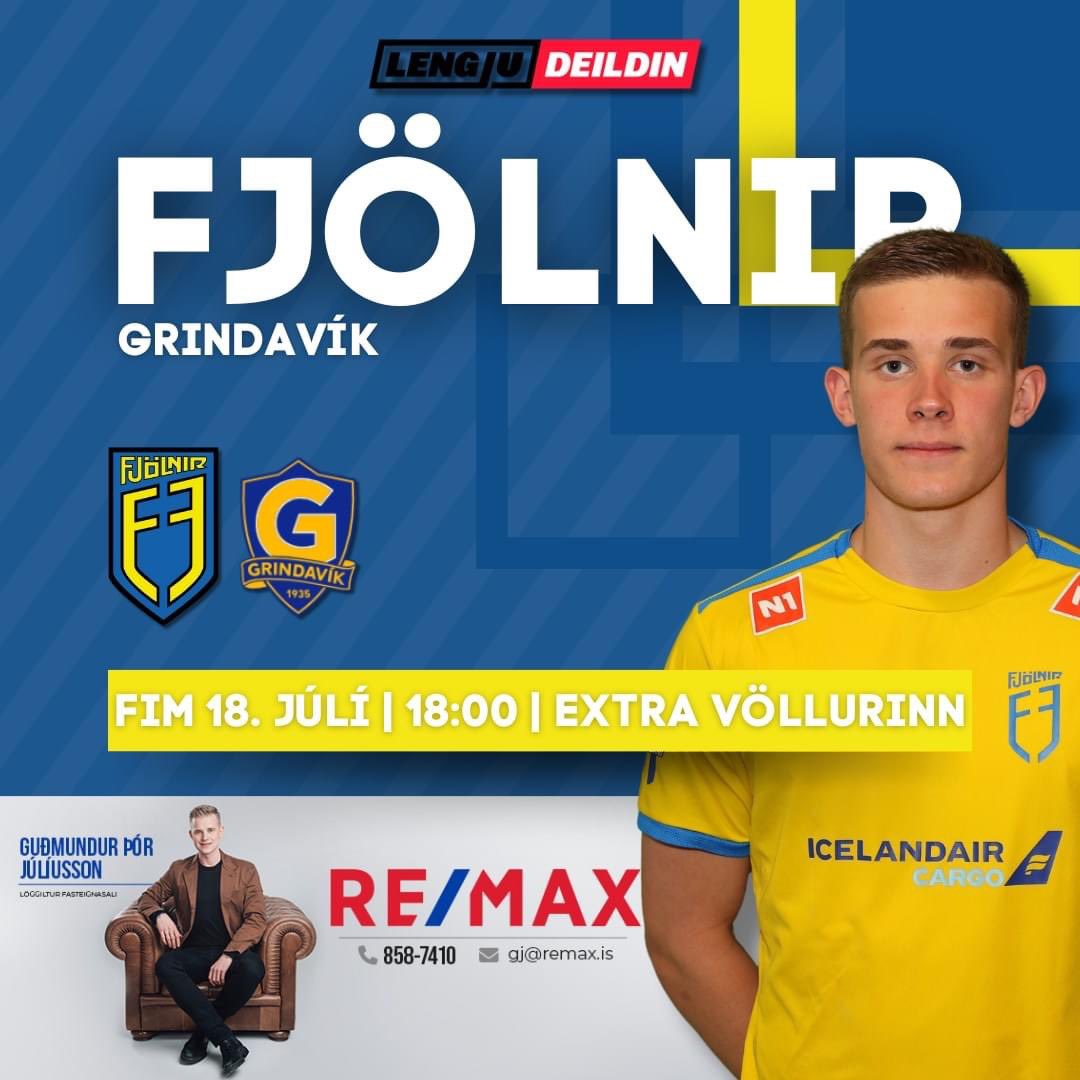 LEIKDAGUR!!! 🤩
⚽️ Fjölnir - Grindavík
⏰ Fimmtudaginn 18. júlí kl. 18:00
📍 Extra völlurinn
🍕 Sjoppan verður á sínum stað! Pizzur, borgarar og kaldar veigar í boði 🥳
🎟 stubb.is/events/yNKYro
Hlökkum til að sjá ykkur! Áfram Fjölnir!!
#FélagiðOkkar 💛💙