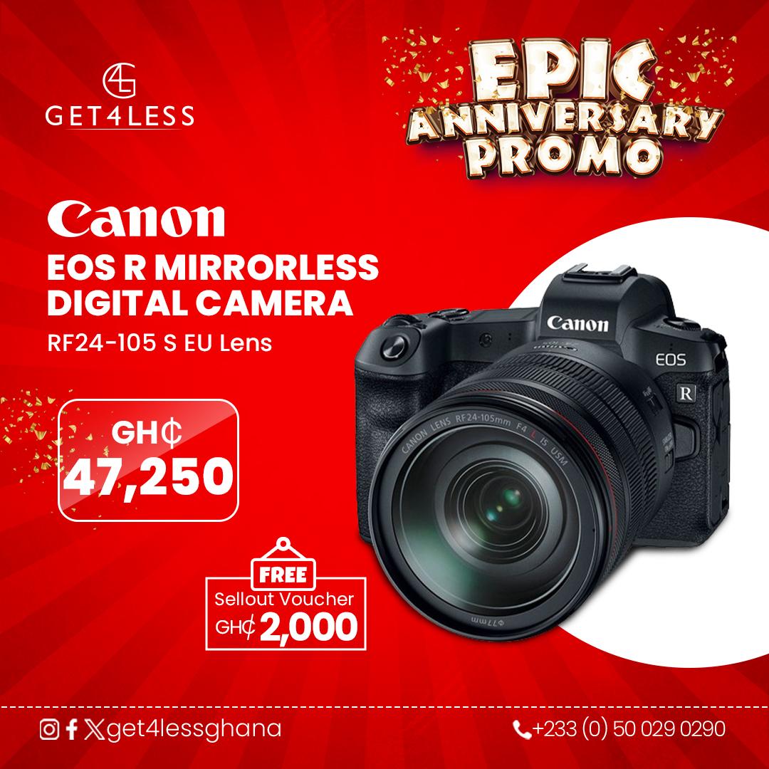 Celebrate our Epic Anniversary at G4L! Get shopping vouchers up to 2000 GHC with select Canon cameras like the Powershot SX740 and EOS R series. Upgrade your photography gear now!
#Get4LessGhana #EpicAnniversary #Promo #Canon #canonEOS #Camera #Photographer #freebies #onlineshopp
