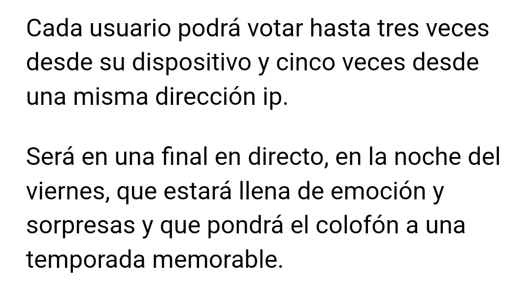 CFORaoulSpain's tweet photo. 💥Novedades importantes en la votación de mañana en la final de 'Tu Cara Me Suena'.💥

Este año se podrá votar vía web. Leed bien la información y cualquier duda os respondemos! https://t.co/59tF536Jf1