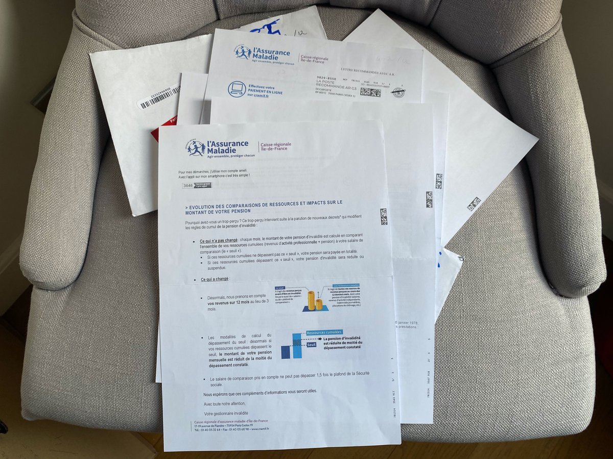 #BilletDuJeudi en plein cauchemar administratif avec la CRAMIF! C'est si compliqué de répondre à ma demande de rdv pour qu'un expert m'explique leur charabia?  bit.ly/3Yg40RA