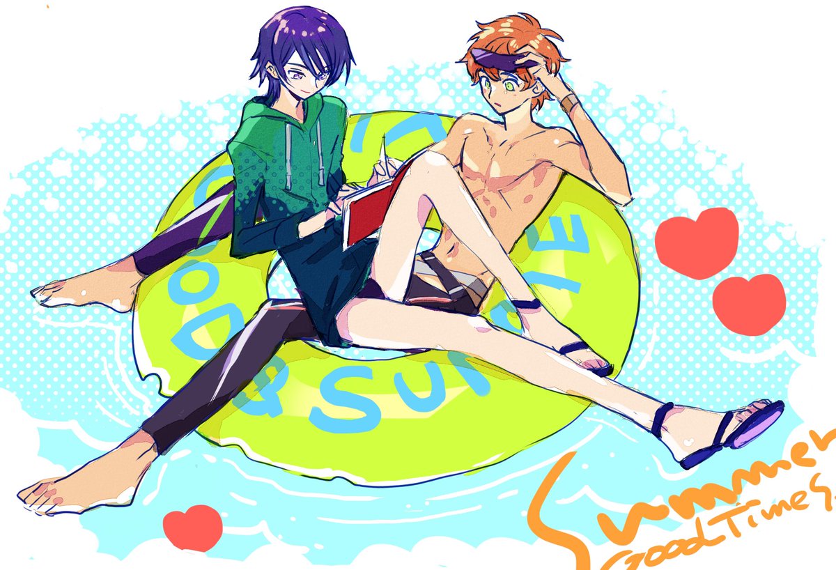 「海で沢山遊んで欲しい 」|amatu🍀のイラスト
