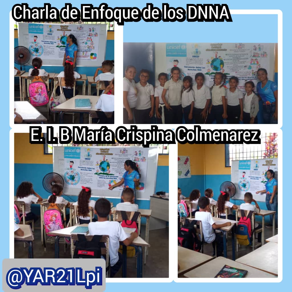 IsisDomingue2's tweet photo. “Enfoque sobre los derechos del niño, niña y adolescente” fue materia de estudio para los @SemillerosC_ de la E.B. Maria Colmenárez en el municipio Peña, espacio facilitado por @YAR21Lpi

#VenezuelaObrera
¡Vamos!
@Gabrielasjr
@LarosaInfove
@InfocentroOce https://t.co/XKhXqc9bHG