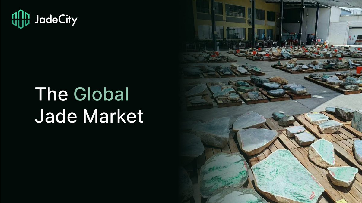 TheJadeCity's tweet photo. The Global Jade Market 🌍 ❇

The jade industry has a fascinating history, which to this day is fraught with challenges.

Jade City’s mission is to solve many of it’s problems using #RWA tokenization.

Let’s explore 🧵 https://t.co/UyGUM5rvcK