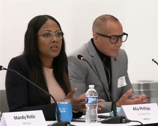 Franchising411's tweet photo. .@littlecaesars’ Afia Phillips: The core of Little Caesar’s values is to give back and serve others - it is part of our DNA. Through our efforts in giving back, it’s a game changer in serving and helping the communities we operate in. 

Dave shares how they have 200 veteran owned stores and support the largest youth hockey league in the U.S. with over 10,000 kids. 

Franchisee Brent Armstrong started at Little Caesars in high school and was presented with the opportunity to have his own store captivated by how Little Caesars is a family. 

#OpenforOpportunity