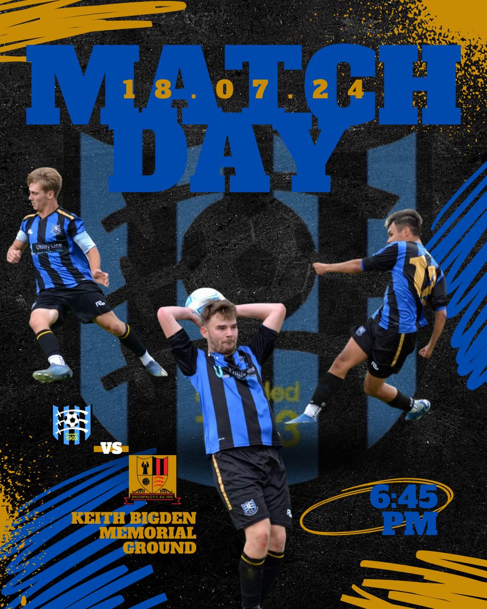 HPFC_1903's tweet photo. Our Reserves are back in action this evening as they welcome Broomfield Reserves to Wickham Bishops Road for a 6.45pm ko. Clubhouse and Bar will be open so come down and show your support for the boys⚽️🔵⚫ https://t.co/GKofDLXwyc
