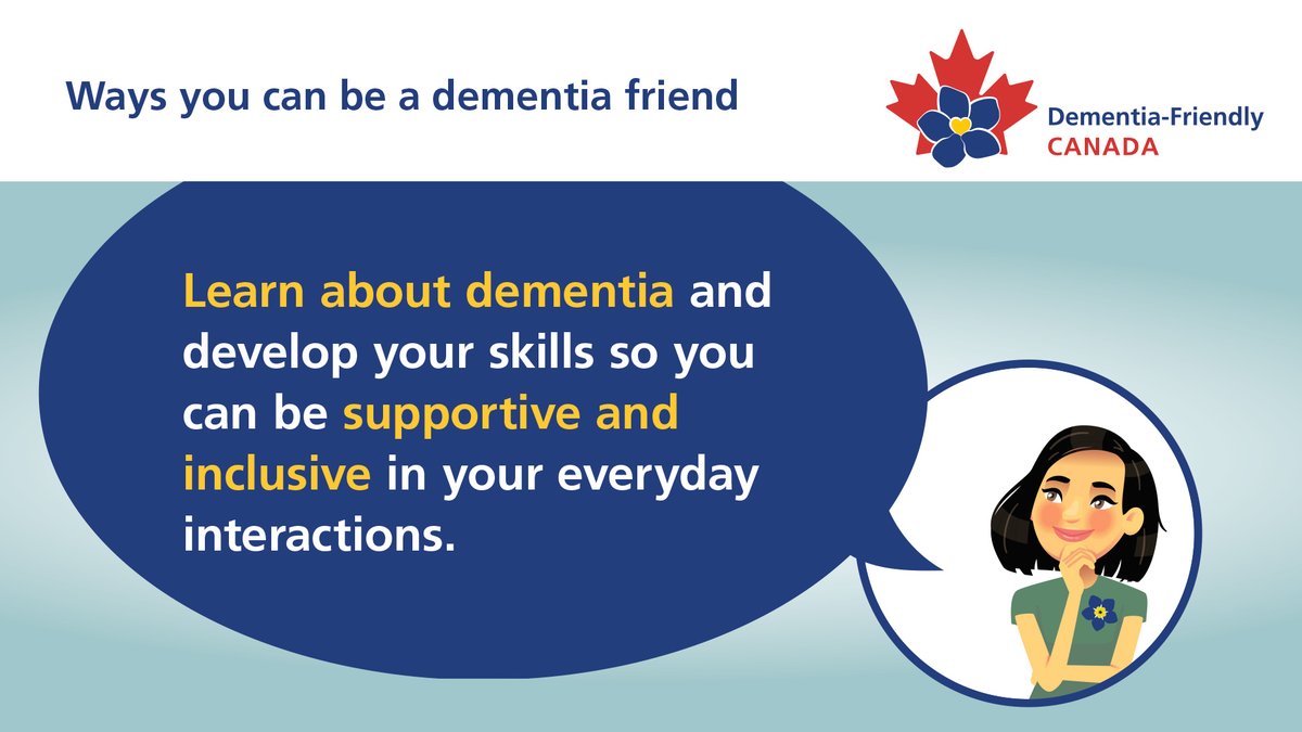 It's important for all of us to ensure that people affected by #dementia feel included and supported. By increasing your understanding of dementia, you can offer meaningful support and promote inclusivity in everyday interactions. Discover more at bit.ly/DFC_dementiafr….