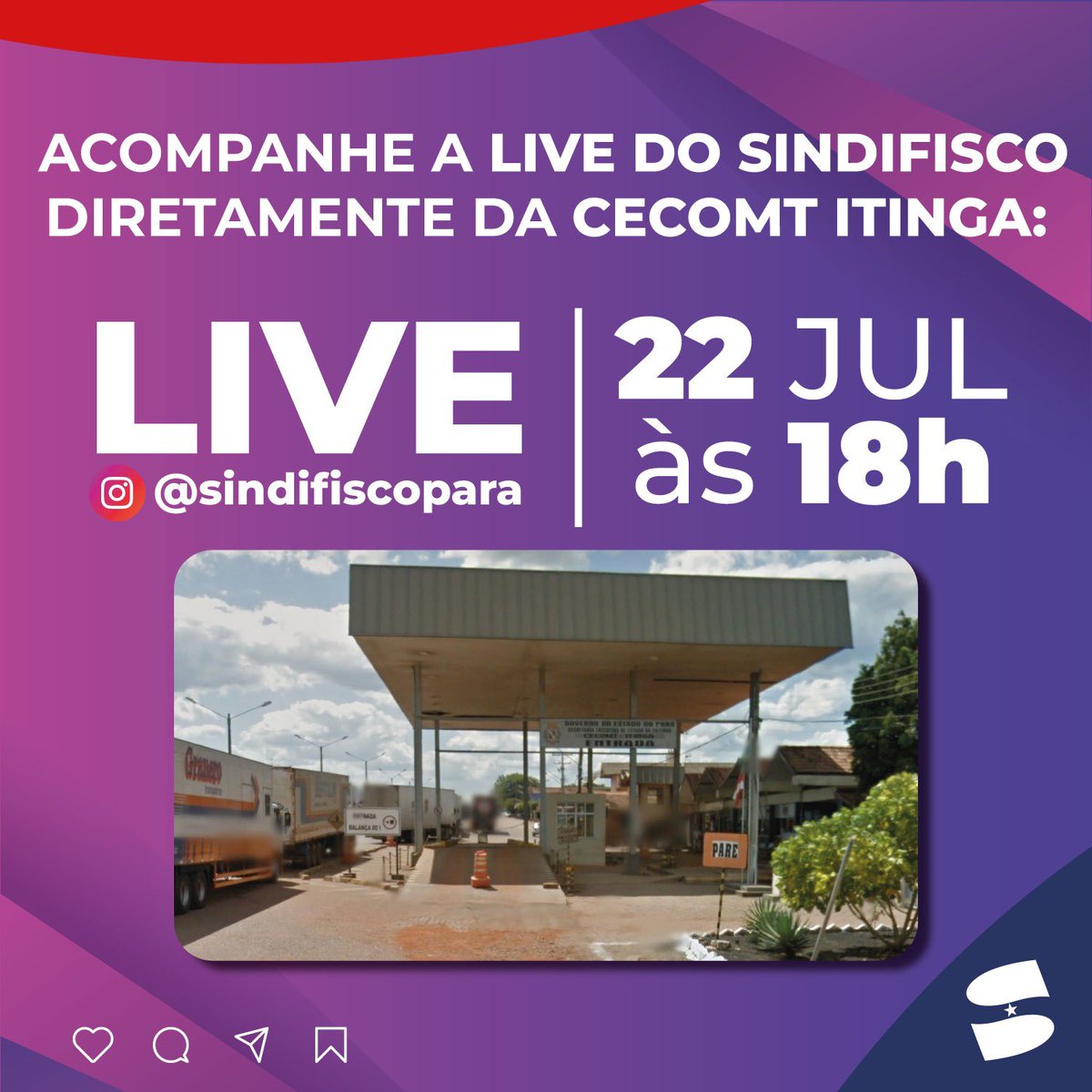 Na segunda-feira, 22 de julho, temos um encontro marcado aqui em nosso perfil no Instagram para uma live direto da CECOMT Intinga-PA. A partir das 18h, conversaremos com os colegas, e mostraremos a realidade do trabalho diário, as instalações, acomodações, e muito mais.

Não