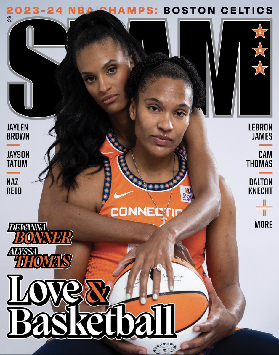 DeWanna Bonner and Alyssa Thomas are the cover of SLAM 🥺🧡🤍