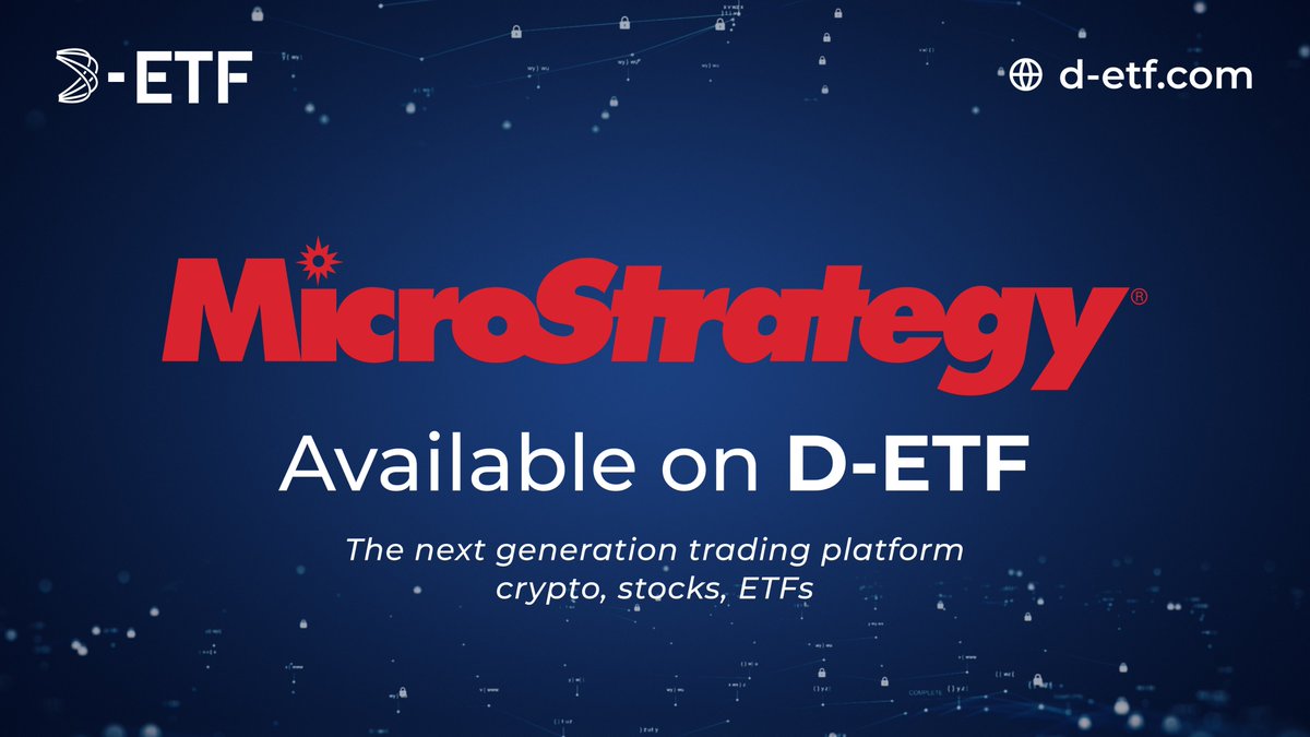 MicroStrategy available on our platform! ⚡️ MicroStrategy Incorporated ( $ MSTR ) MicroStrategy Incorporated is known for its significant investment  in Bitcoin, making it a unique way to gain exposure to the cryptocurrency