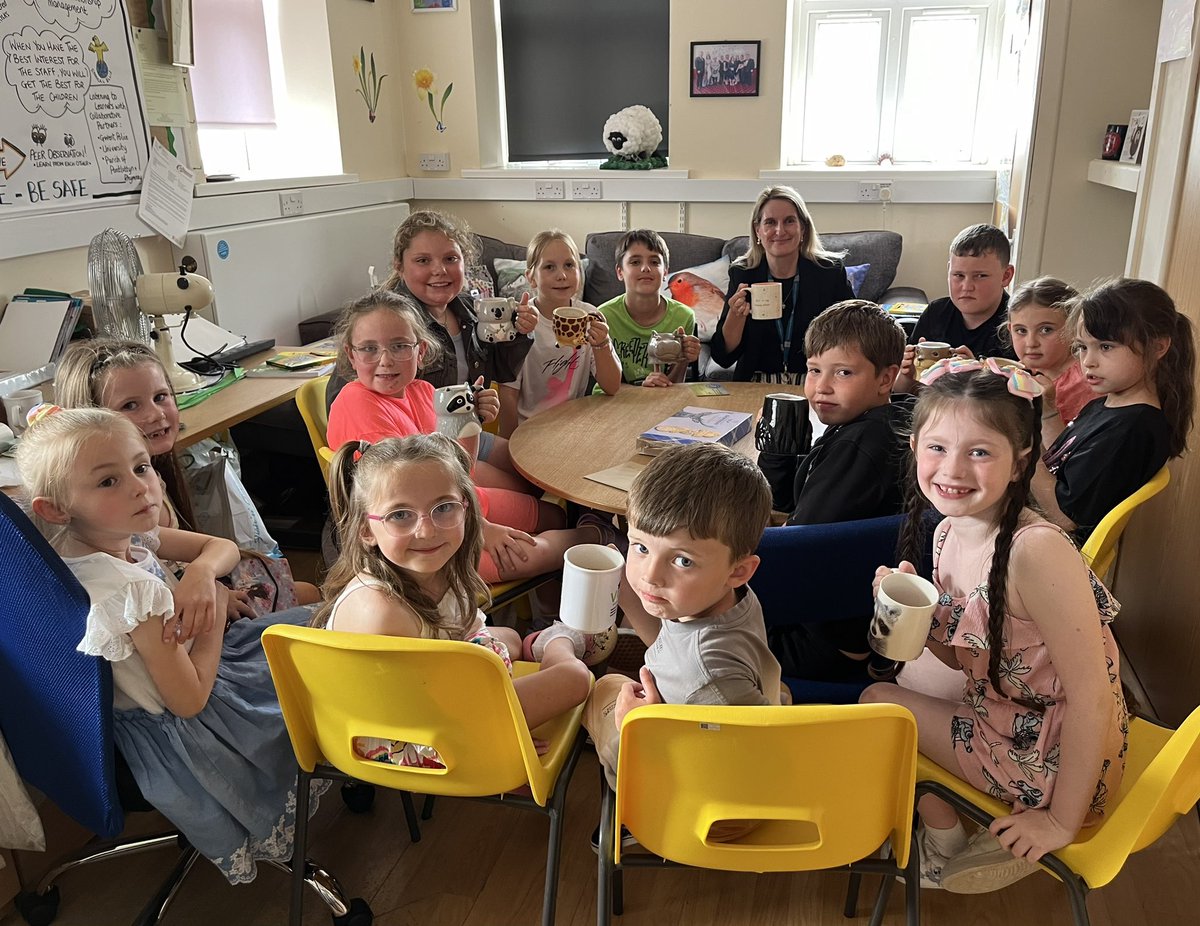 fcwpa's tweet photo. ‘A cup of tea with Mrs P’☕️🧁congratulating 12 ‘most improved attenders’ from 2022-2023 to 2023-2024. Each improving by at least +10% or more! Our 100% attenders & ‘just July,’ winners too! Thank you for your efforts as we continue to #buildback @MrElliott01 https://t.co/EEs8ZgKPHg